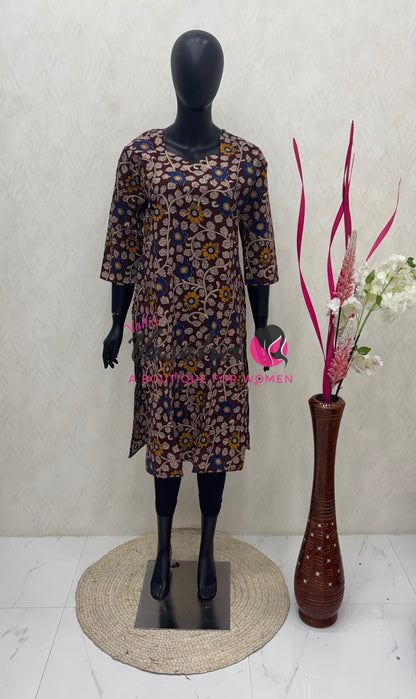 Ready Made - Kalamkari Kurti -VVRKK001