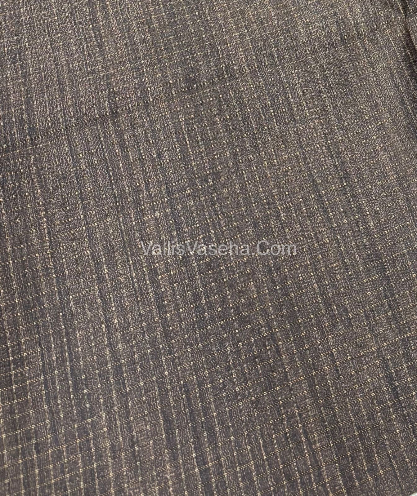 Art Tussar / Art Silk - Grey & Grey Shade - VVATS001