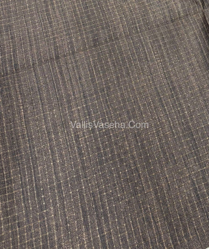 Art Tussar / Art Silk - Grey & Grey Shade - VVATS001