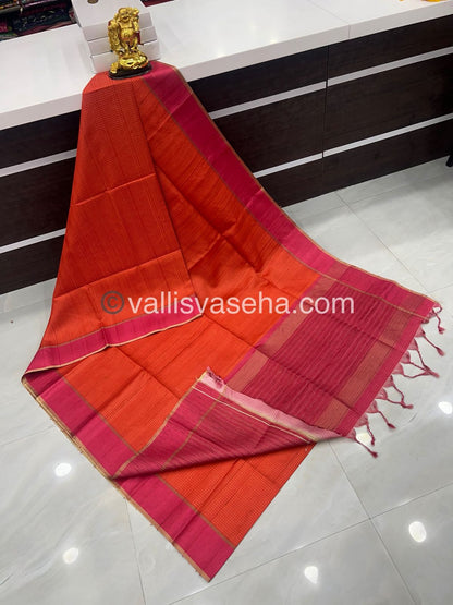 Semi Tussar Silk - Vairavoosi Design - VVSTS037