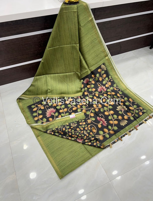 Art Silk / Semi Gicha Tussar Saree  - VVSGT002