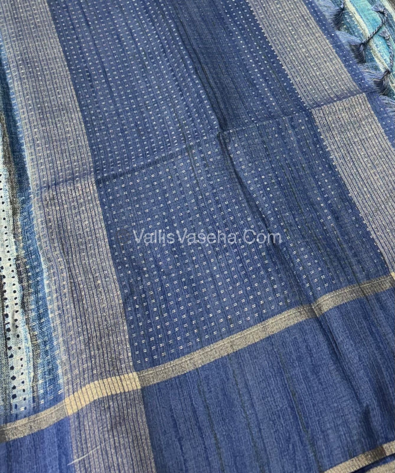 Semi Tussar Silk - Vairavoosi Design - Multi colour - VVSTS038