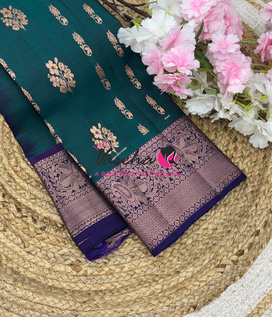 Half Mix - Pure Soft Silk Saree - VVPSS031