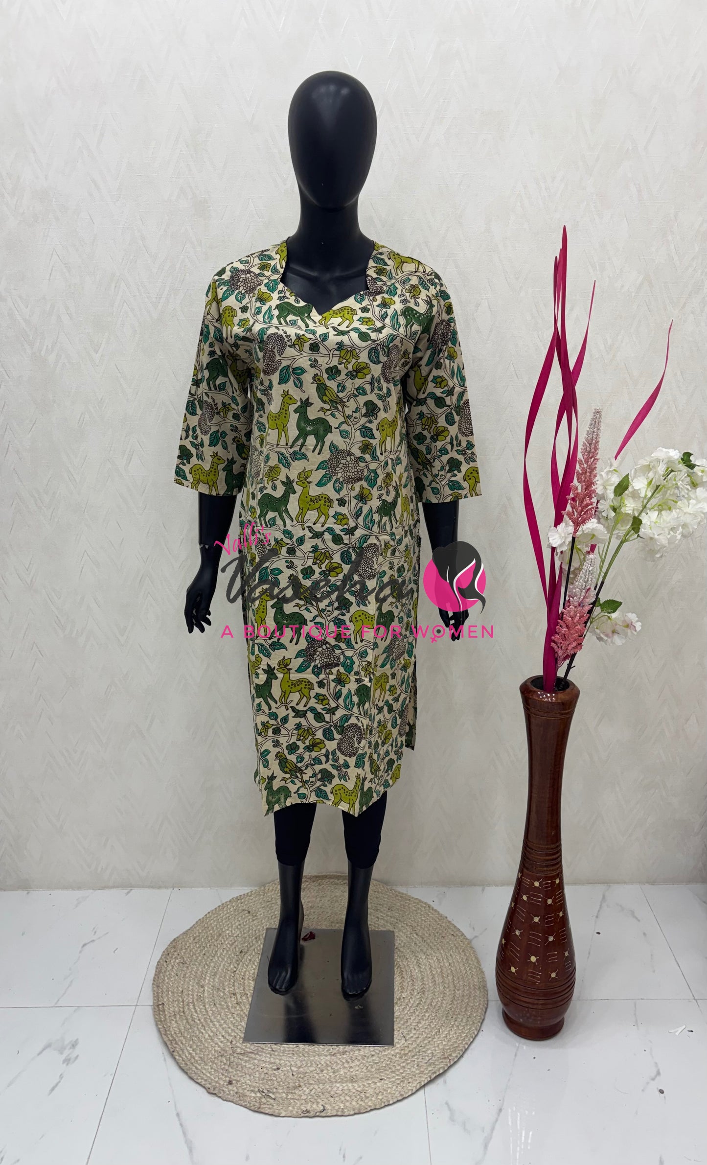 Ready Made - Kalamkari Kurti -VVRKK001