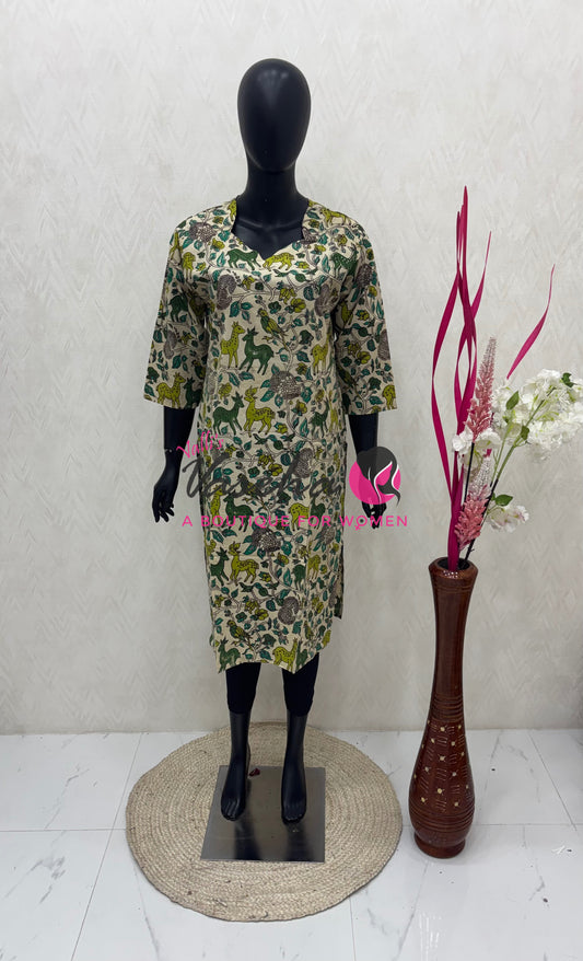 Ready Made - Kalamkari Kurti -VVRKK001
