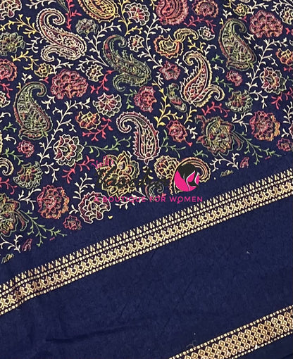 Casual Wear - Fancy Mixed Cotton - Navy Blue Shade - VVFMC007