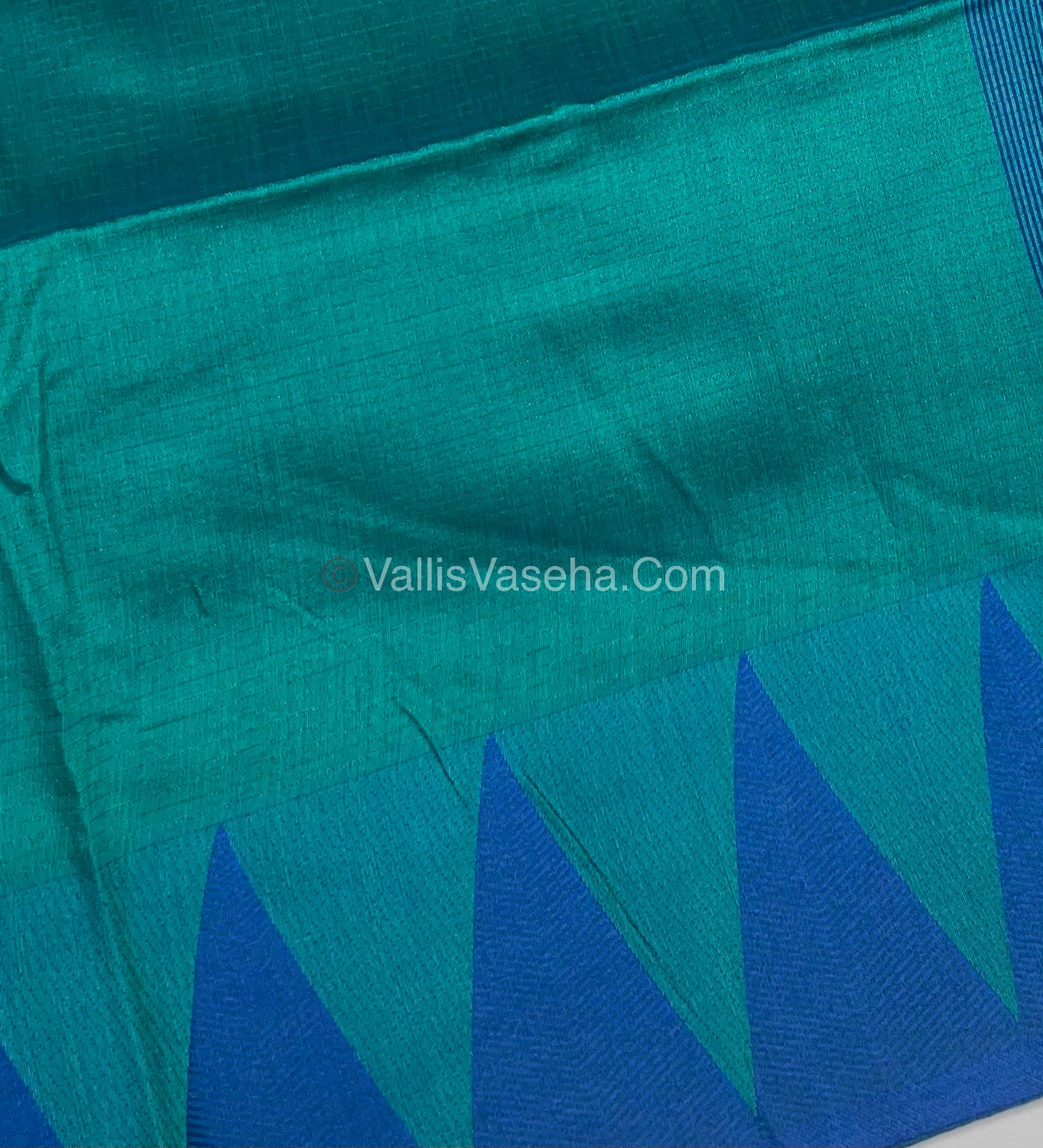 Semi Raw Silk - Blue With Blue Shade - VVRS006