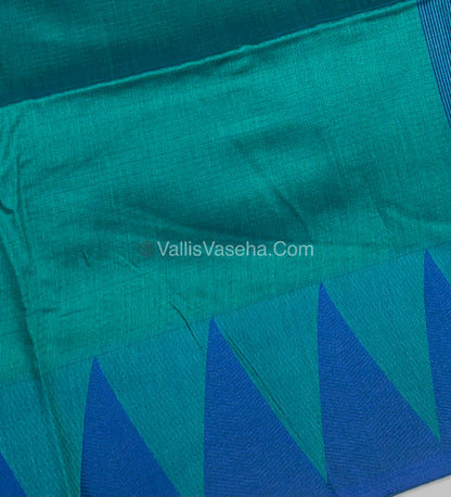 Semi Raw Silk - Blue With Blue Shade - VVRS006