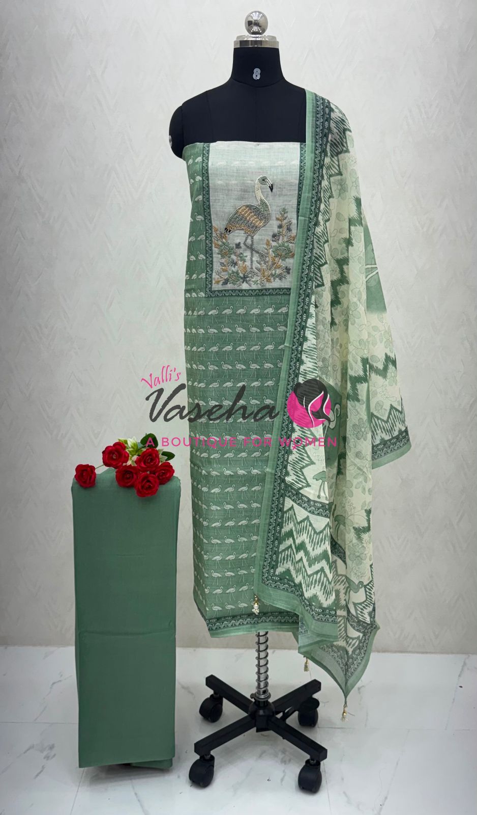 Unstitched Cotton Salwar Material  | VVUSM033