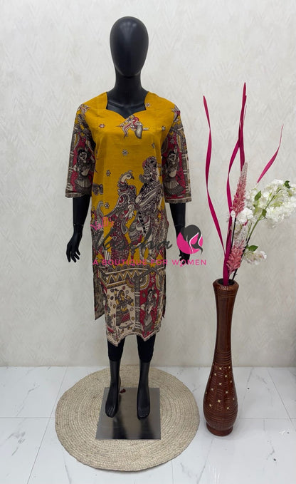 Ready Made - Kalamkari Kurti -VVRKK001