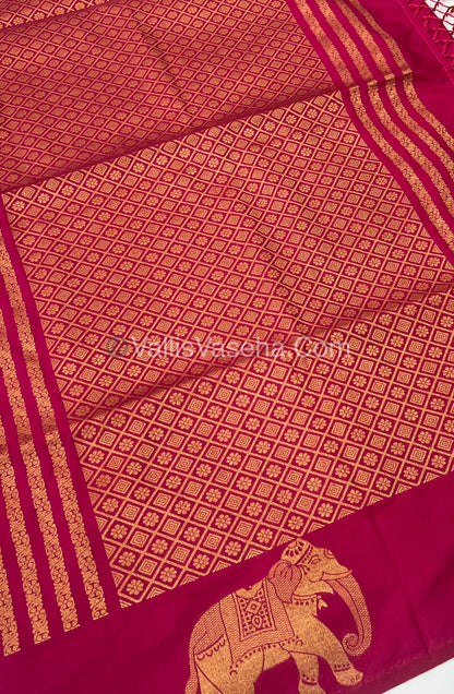 Mulberry Semi Silk - Dark Pink Shade - VVMSS001