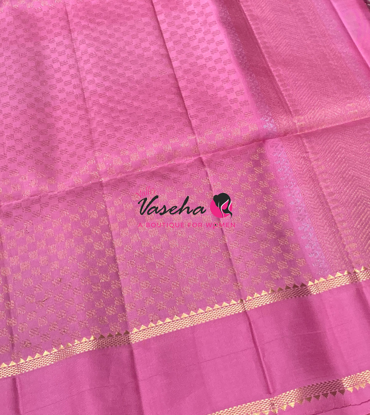Pure Soft Silk Saree  - Pazhum Pazhamum Checks - VVPSS092