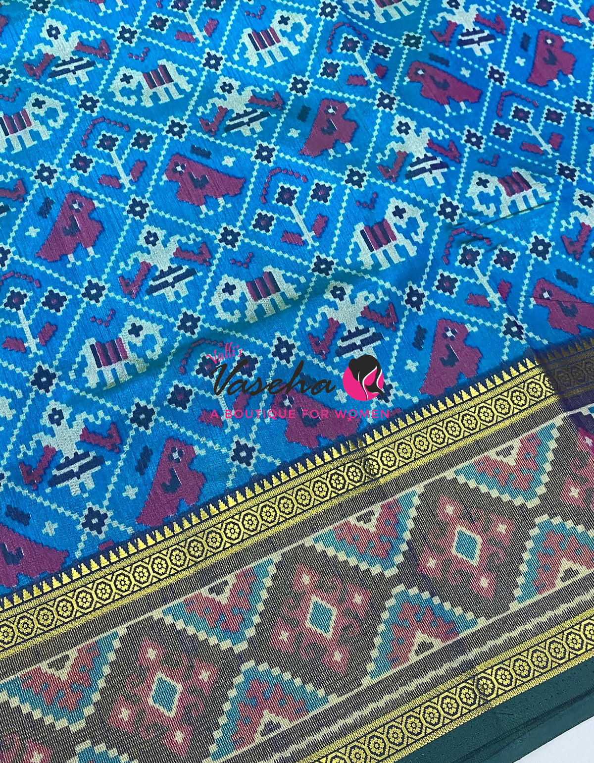 Semi Patola | Printed Silk Saree - Combo - VVSPS002