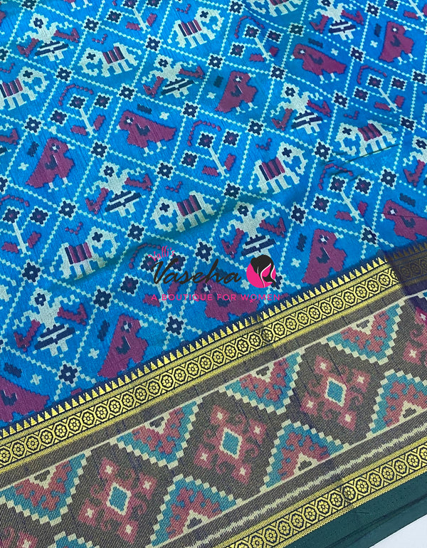 Semi Patola | Printed Silk Saree - Combo - VVSPS002