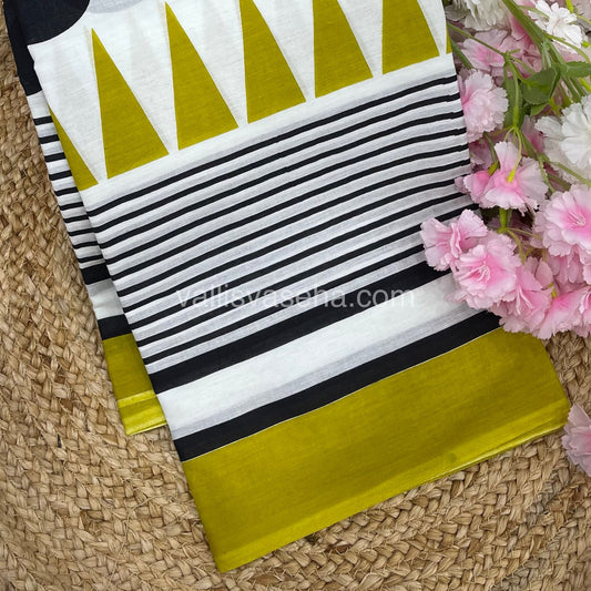 Pure Soft Mul Mul Cotton Sarees - Hand Block Prints - VVMMC008