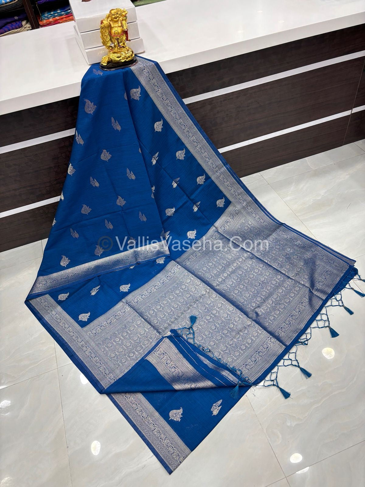Banarasi - Heritage Silk - Semi Kathan Silk - Blue Shade - VVBHS009