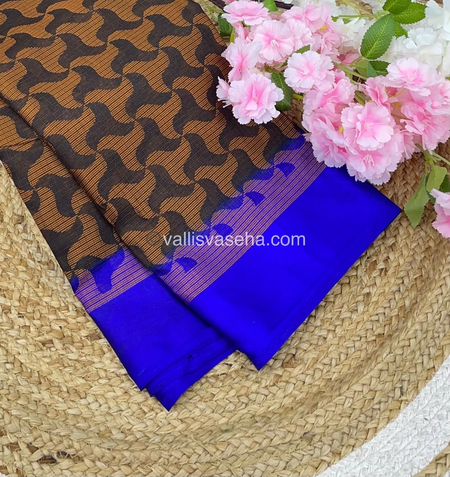 Mixed Cotton Brasso Saree - VVBS001