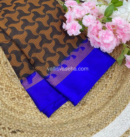 Mixed Cotton Brasso Saree - VVBS001