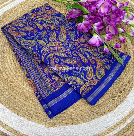 Casual Wear - Fancy Mixed Cotton - Blue Shade - VVFMC001