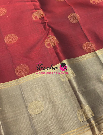 Half Mix - Pure Soft Silk Saree - Retta Petta Border - VVPSS154