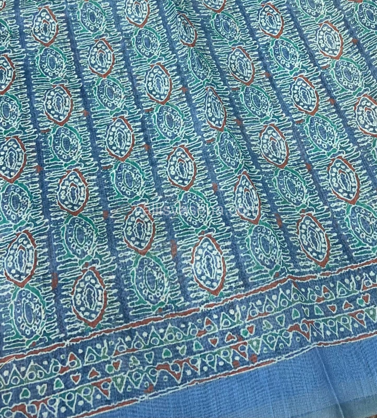 Semi Chanderi Saree - Digital Printed - VVSCD001