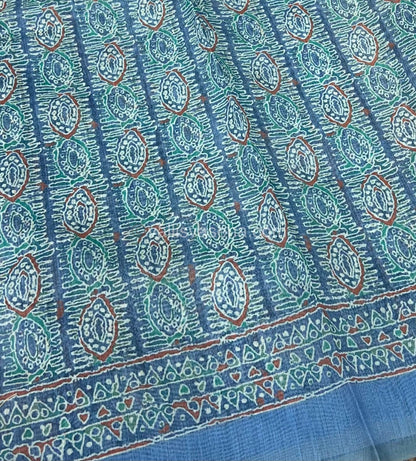 Semi Chanderi Saree - Digital Printed - VVSCD001