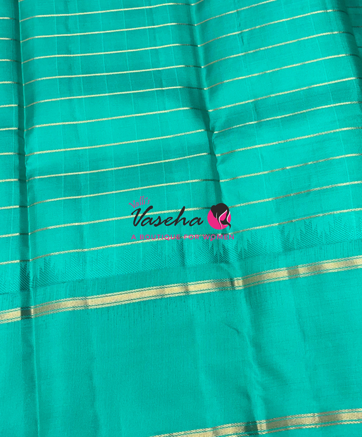 Pure Soft Silk Saree  - Brown With Turquoise Blue Combo - VVPSS149