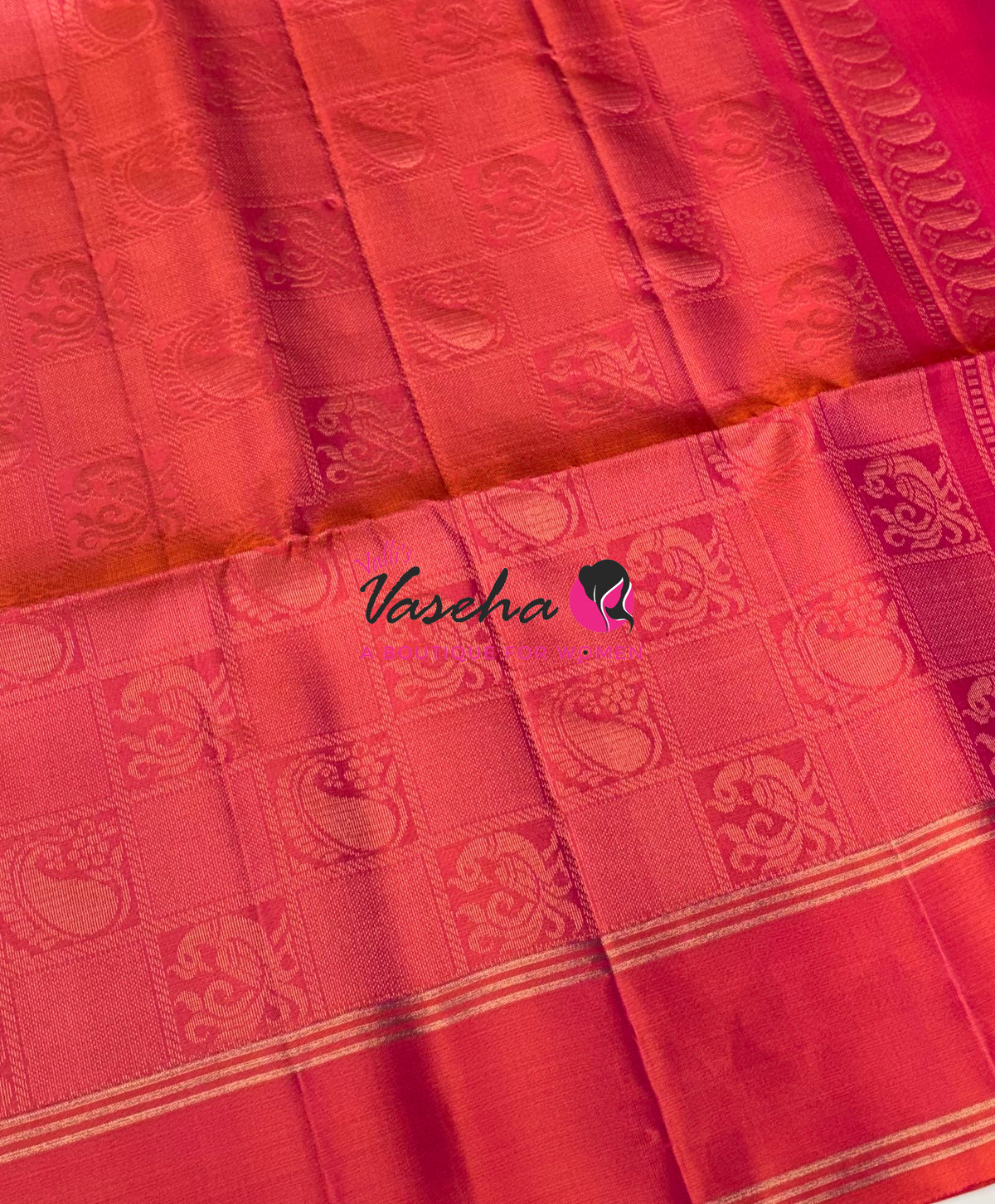 Pure Soft Silk Saree  - Peachish Pink Shade - VVPSS134