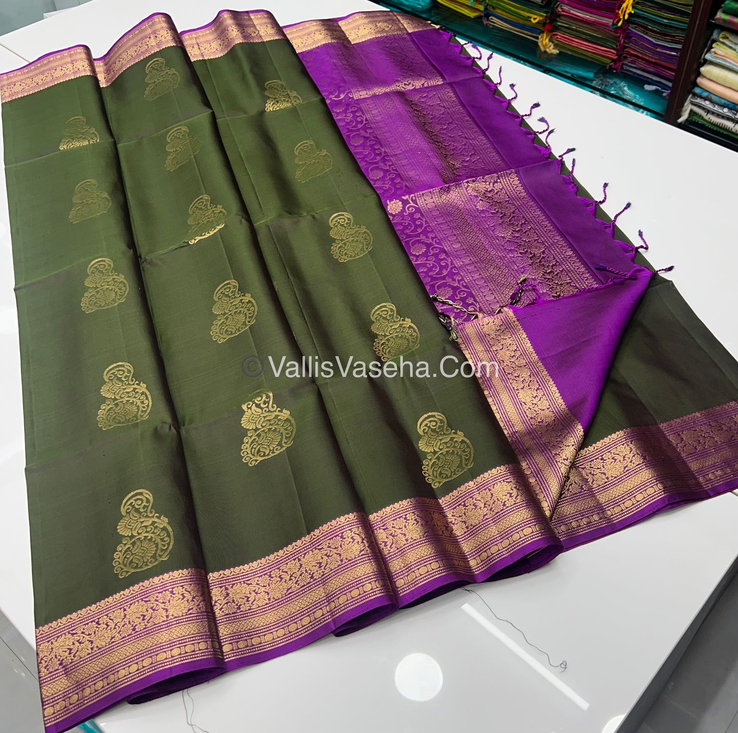 Pure Soft Silk Saree - Kanchi Border - VVPSS033