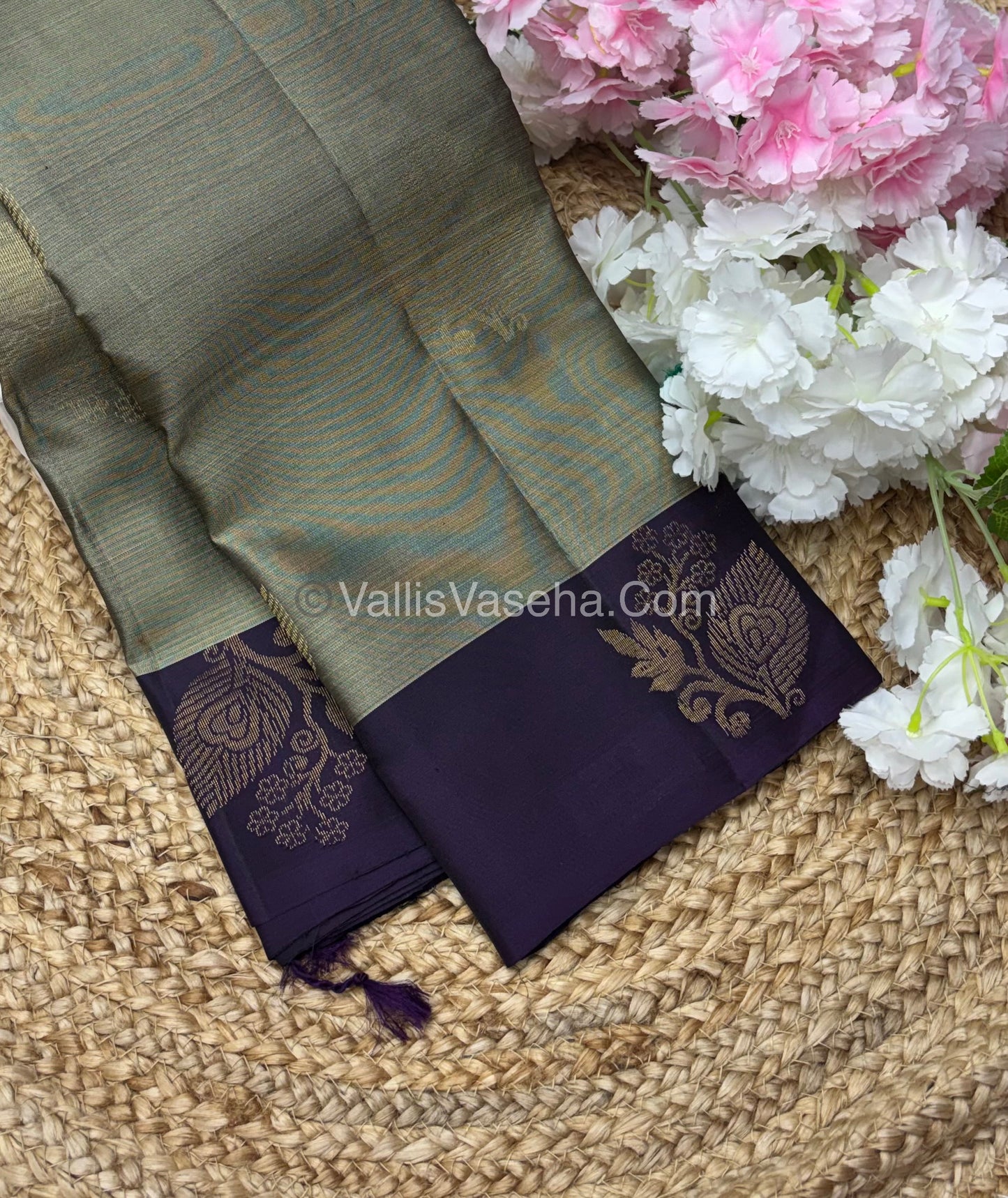 Half Mix - Pure Soft Silk Saree - VVPSS051