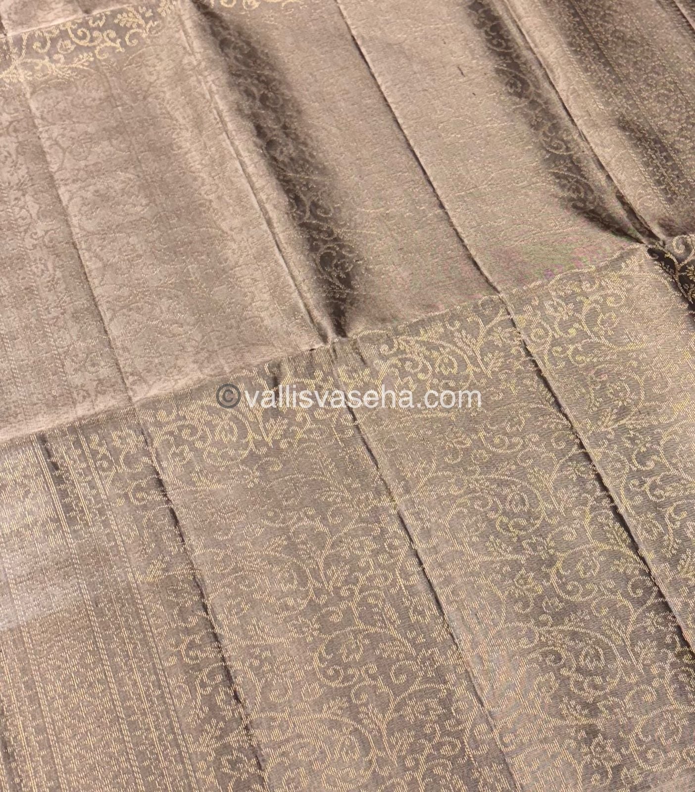 Pure Soft Silk Saree - Green & Grey Combo - VVPSS042