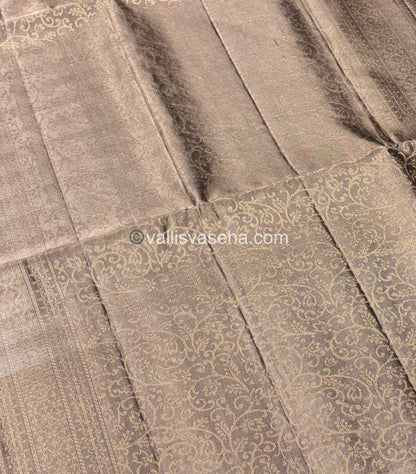 Pure Soft Silk Saree - Green & Grey Combo - VVPSS042