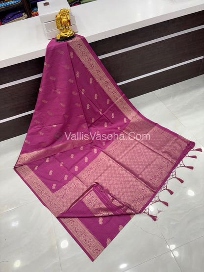 Banarasi - Heritage Silk - Semi Kathan Silk - Onion Pink Shade- VVBHS004