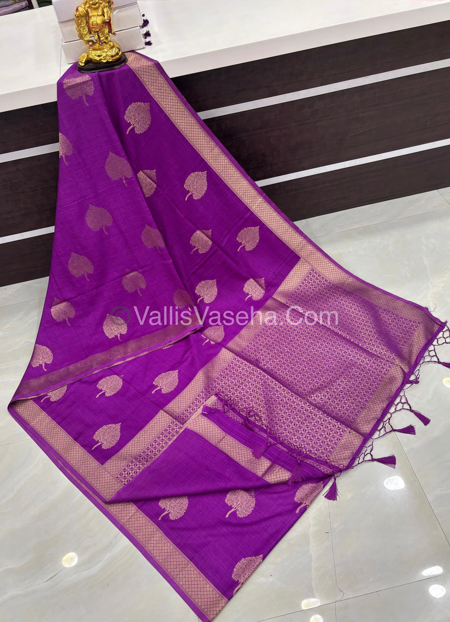 Banarasi - Heritage Silk - Semi Kathan Silk - Purplish Pink Shade - VVBHS007