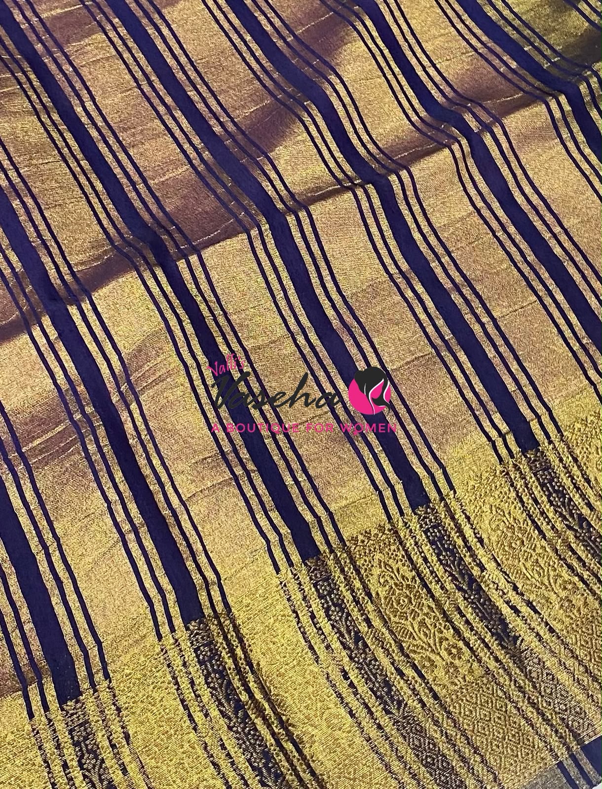 Semi Jute Silk Saree - Purplish Pink With Blue Shade- VVSJS001