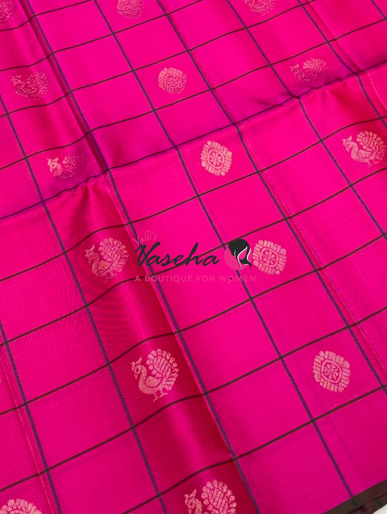 Pure Soft Silk Saree - Pink & Green Shade - VVPSS055