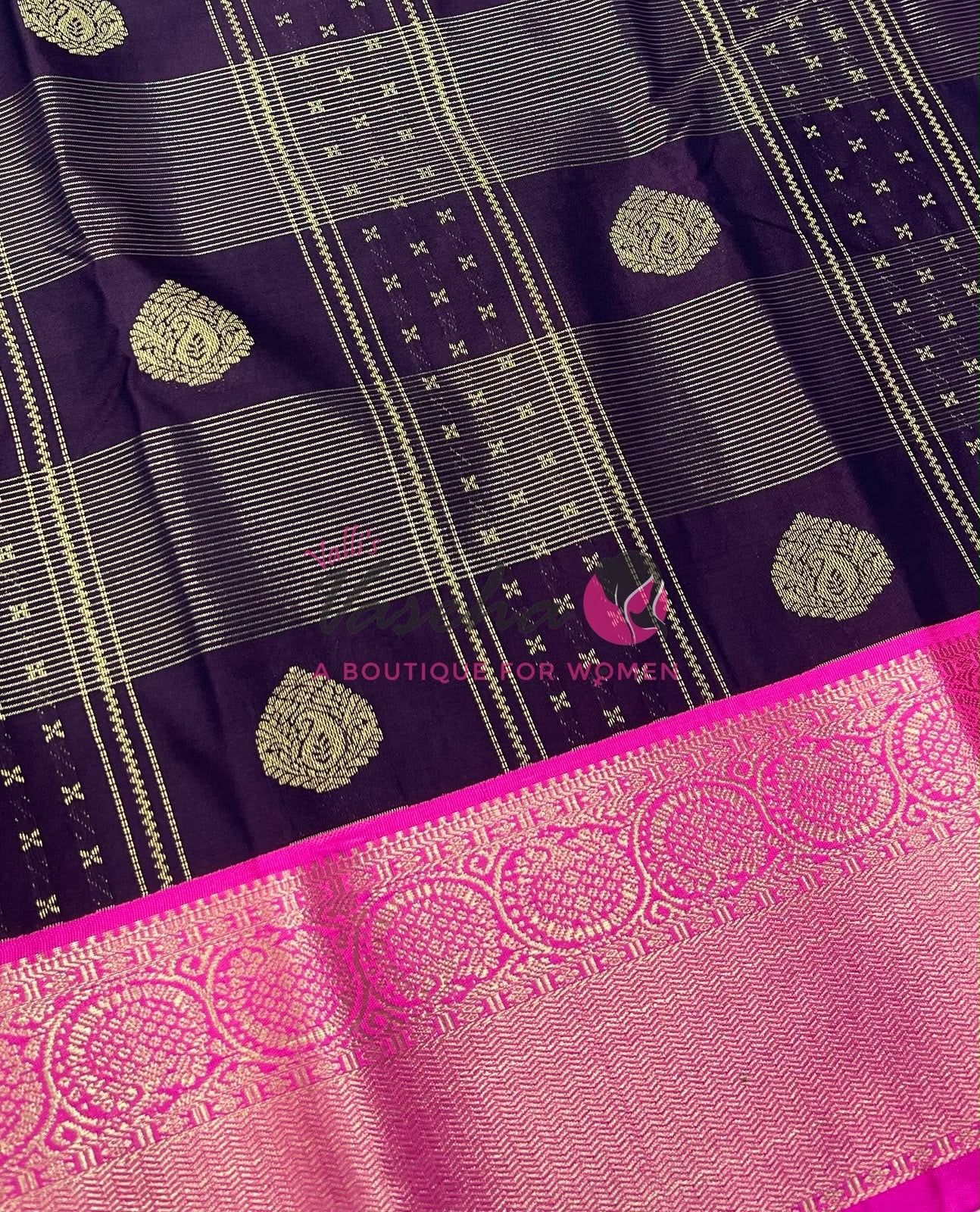 Semi Bridal Kanchi Silk  - Korvai - Premium- VVSKS008