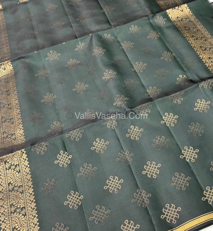 Pure Soft Silk Saree  - Green Shade - VVPSS074