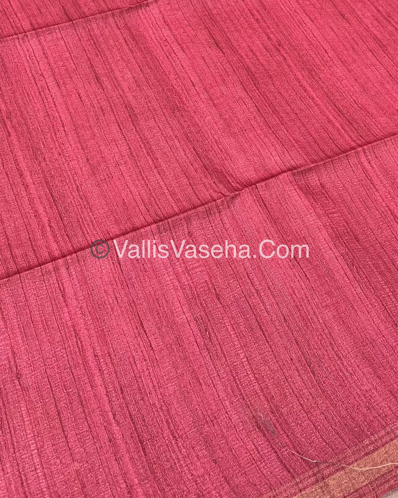 Art Silk / Semi Gicha Tussar Saree  - VVSGT002