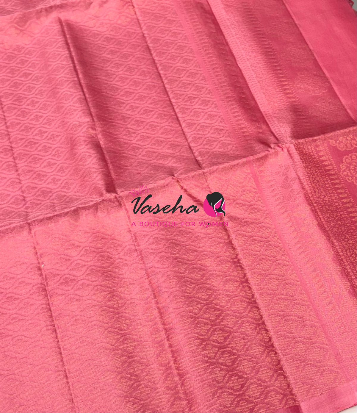 Pure Soft Silk Saree - Pink Shade - VVPSS132
