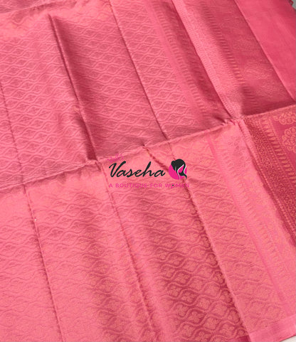 Pure Soft Silk Saree - Pink Shade - VVPSS132