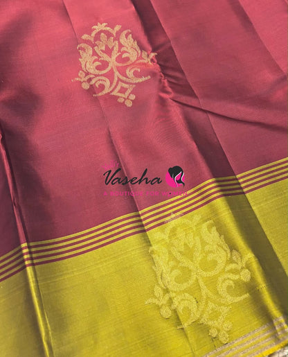 Half Mix - Pure Soft Silk Saree - Retta Petta Border - VVPSS154