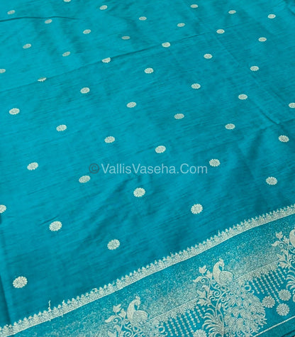Banarasi - Heritage Silk - Semi Kathan Silk - Ramar Blue Shade- VVBHS002