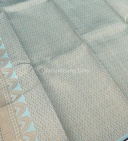 Kanchi Semi Silk  - Navy Blue with Blue - VVKSS003