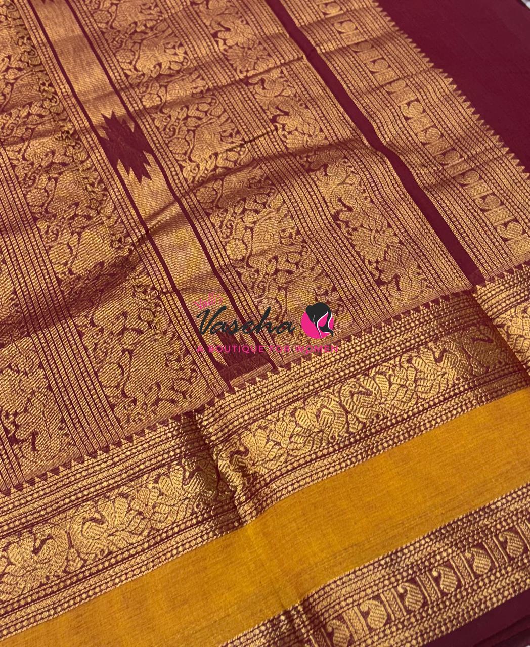 Kanchi Cotton Saree - VVKCS022