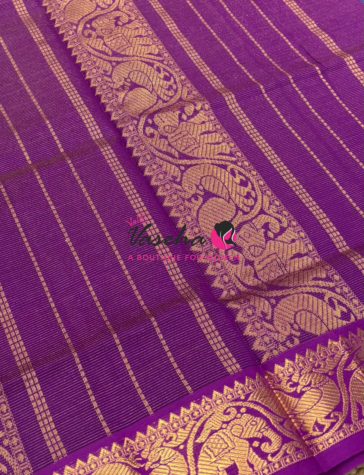 Semi Silk Cotton Saree | Vairavoosi  Design |VVSSC017