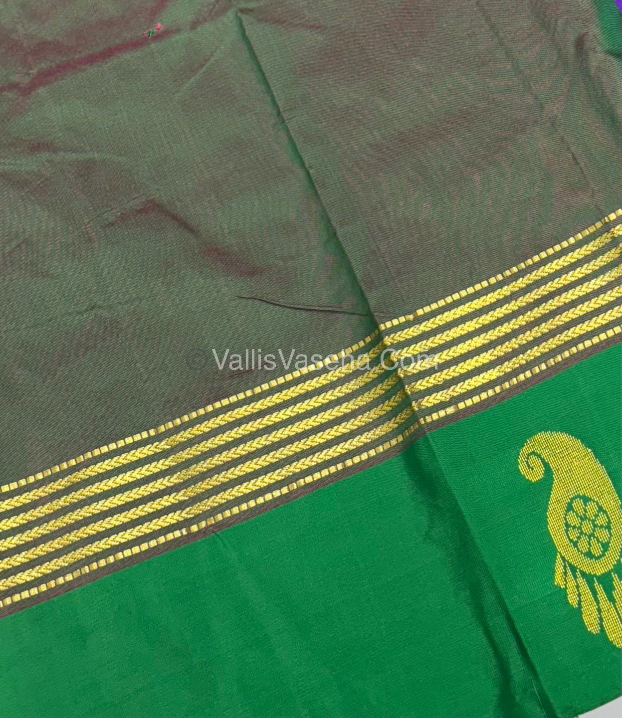 Semi Silk Saree - Kanchi Pattu Style - VVSSS004