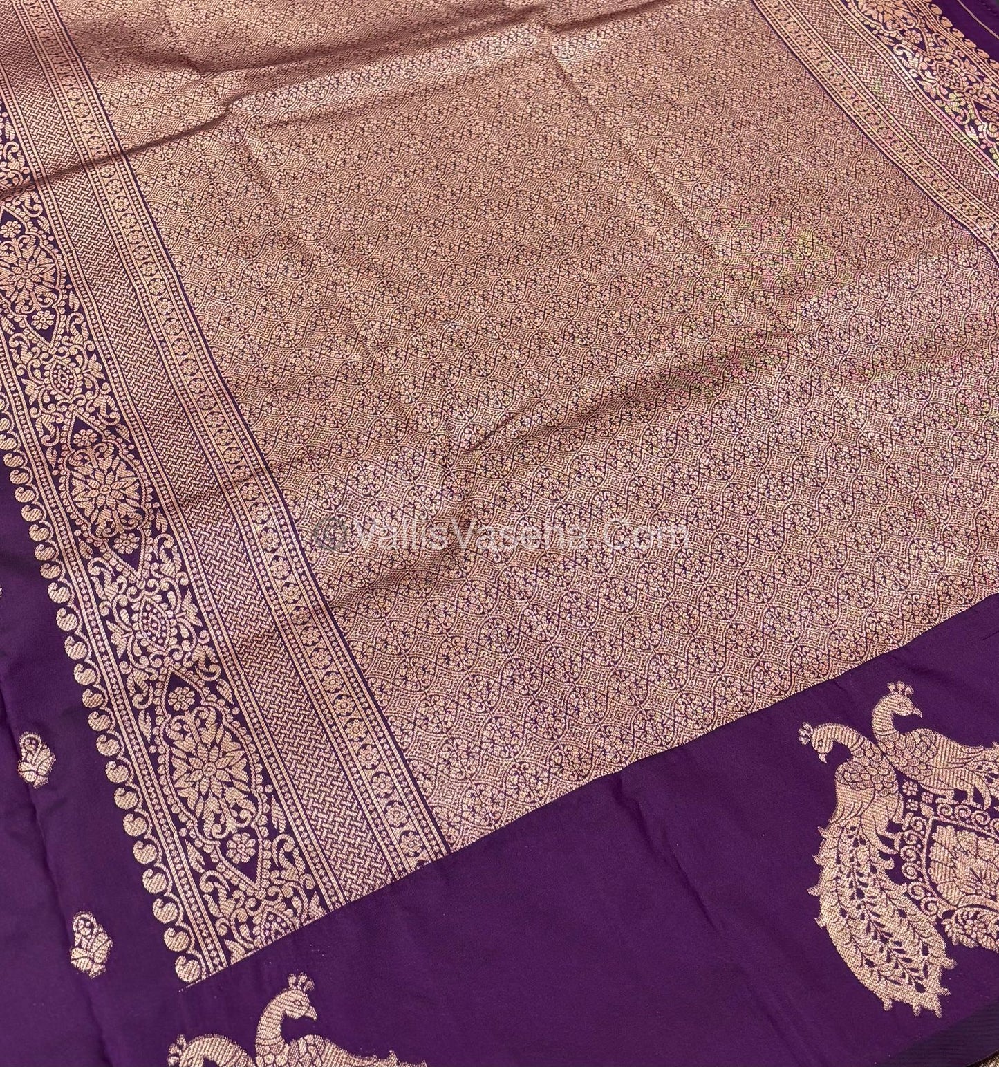 Semi Soft Silk  - Purple   Shade -VVSSS018