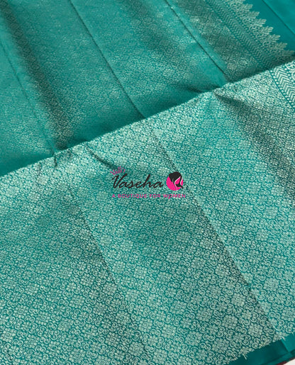 Pure Soft Silk Saree - Maroon & Blue Shade - VVPSS055