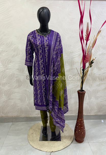 Ready Made - Salwar, Kameez & Duppatta(3pc) - Printed - VVRBS004